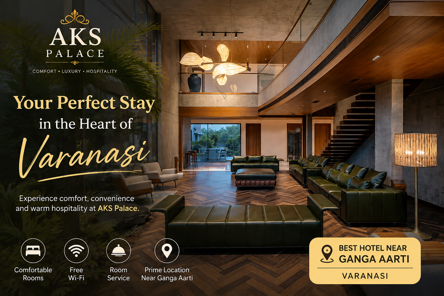 AKS Palace | Best Hotel Near Ganga Aarti in Varanasi